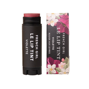 French Girl Le Lip Tint - Moisturizing & Hydrating Lip Balm for Sheer, Buildable Coverage & Shine, Clean Formula, Organic Ingredients, Vegan & Cruelt