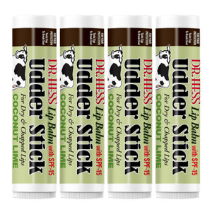 Dr. Hess Original Udder Stick SPF Lip Balm, Soothing Moisturizer Sun Screen Balm for Dry Lips with Jojoba, Beeswax & Shea Butter, Total Lip Care, Hyd