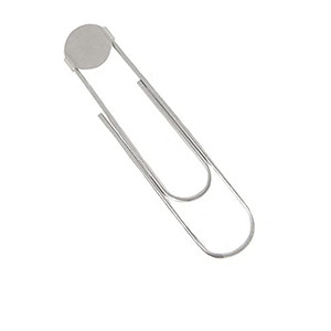Bookmarker Paperclips with Pad - Pick Color (Qty 25, Silver)