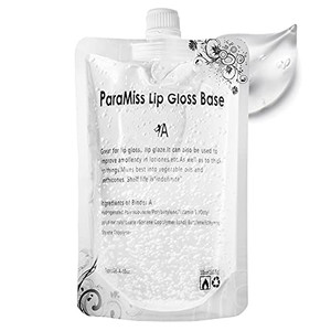 PARAMISS Clear Lip Gloss Base 10 Ounce (350 ML) Non-Stick Moisturizing Versagel Lip Gloss Base DIY Handmade Lip Balms Lip Plumper Making Organic Lip