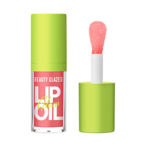 Beauty Glazed Big Brush Head Lip Oil, Ultra-Hydrating & Nourishing, Smooth Glossy Finish Lip Glow Oil, Shiny and Vegan Tinted Lip Gloss, Non-Sticky F