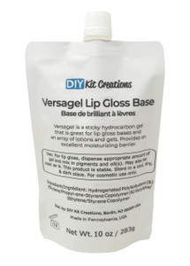 DIY Kit Creations Versagel ME Lip Gloss Base 10oz, Vegan, Gluten-free, Clear, Moisturizing, Made in the USA (283g)