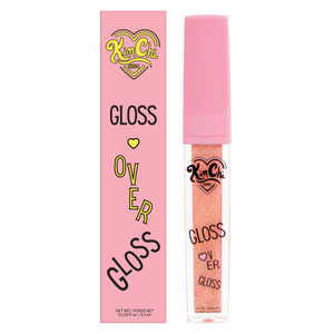 KimChiChic Beauty Gloss Over Gloss, Shimmery Micro-Sparkle Lip Gloss To Wear Alone Or Over Lipstick, Fragrance-Free Luscious Lip Balm, Peach Pink, 03