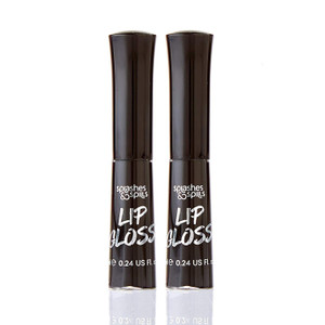 Luxurious Black Lip Gloss - Vibrant Color with Full Coverage and Shiny Finish, Moisturizing Formula Nourishes Lips - 2 Pack - by Splashes & Spills