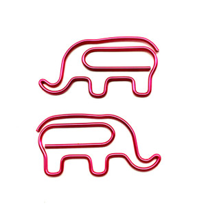 Lmlliang20PC Elephant Paper Clip Bookmark, Cute and Fun Metal Paper Clip, Animal Paper Clip,Elephant Paper Clip Office Desk School Accessories Bookma