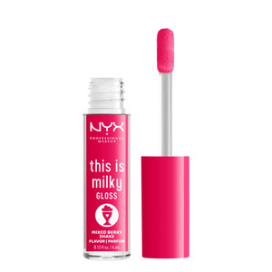 NYX PROFESSIONAL MAKEUP This Is Milky Gloss, Lip Gloss with 12 Hour Hydration, Vegan - Mixed Berry Shake (Raspberry)