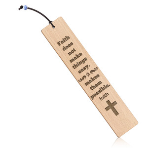 Faith Gifts for Women Religious Bookmarks Bible Verses Faith Based Gifts First Communion Gifts Wooden Bookmark Gift for Book Lovers Inspirational Chr