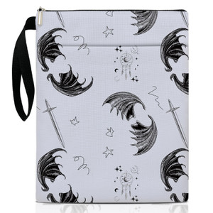 Dark Romance Dragons Book Sleeve, Book Lovers Gifts Book Pouch Book Sleeve with Zipper and Front Pocket Reader Gifts Birthday Gifts for Adult Teen Te