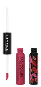 Rimmel London Provocalips 16hr Kiss-Proof Lip Color - Two-Step Liquid Lipstick to Lock in Color and Shine - 210 Flirty Fling, .14 fl.oz.