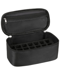 Lipstick Organizer Bag Lip Gloss Lip Balm Case Chapstick Holder Bag Makeup Artist Lipstick Bag With Compartment Cosmetic Bag Gift for Women(Black-21h