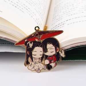 Chinese Style Tassel Book Markers Pagination Mark Mo Dao Zu Shi Grandmaster of Demonic Cultivation Wei Wuxian LAN Wangji Metal Hollowing Bookmark Off