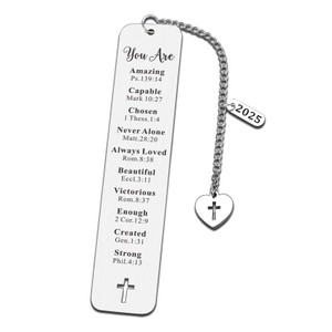 Baptism Gifts for Teen Boys Girls, Christian Bookmarks for Women, Bible Bookmark, Faith Based Gifts for Women, Bible Study Supplies, Religious Spirit