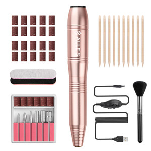 20000RPM Electric Nail Drill Compact Portable Efile Professional Manicure Pedicure Nail File Drill Kit for Acrylic, Gel Nails and Home Salon Use