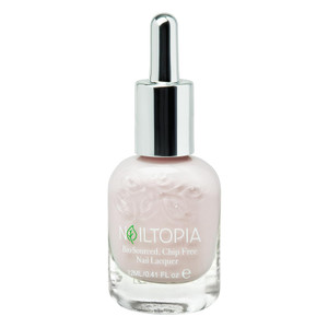 Nailtopia - Plant-Based Chip Free Nail Lacquer - Non Toxic, Bio-Sourced, Long-Lasting, Strengthening Polish - Kissin In The Rain (Light Pastel Pink)