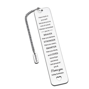 Valentine Day Gifts for Teen Girls 16-18 College Girl Gift Ideas Positive Bookmark Valentine's Gifts for 20 Year Old Girls Daughter Son Birthday Gift