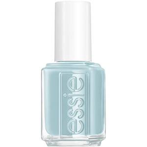 essie nail polish, limited edition spring 2022 collection, pastel blue nail color with a cream finish, 8-free vegan formula, flight of fantasy, 0.46