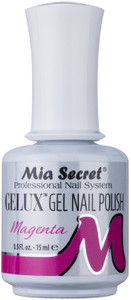 Mia Secret Gelux Soak-off gel nail polish color Magenta - Gel polish cured with nail lamp - Esmaltes para uñas en gel de larga duración para lampara