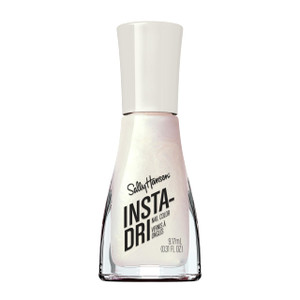 Sally Hansen Insta-Dri Nail Polish | Quick Dry, Long Lasting, Streak-Free Shine | Semi-Opaque, Shimmer | 61 Silk is | Milky White Nail Color