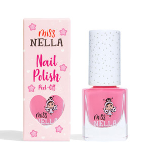 MISS NELLA PINK A BOO  Safe Special Bold Pink Nail Polish for Kids, Non-Toxic & Odor Free Formula for Children and Toddlers, Natural Water Based for