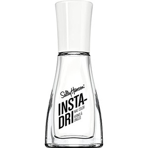 Sally Hansen Insta-Dri, White On Time, Quick Dry, Long Lasting, Semi Opaque, Shiny White Nail Polish