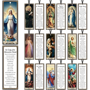 Catholic Saints Prayer Bookmarks Gifts: 20 Pcs Religious Prayers Book Marks for Reading Bible Study, Inspirational Bible Verse Markers Prayer Cards,