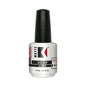 KUPA GelFinity - Soak Off Gel - Top Coat Matte Finish (No Wipe) 0.5 Fl Oz