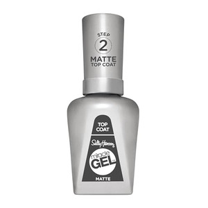 Sally Hansen Miracle Gel, Matte Top Coat 102, Long Lasting, Gel-Like Formula, No UV Lamp Needed, Clear Nail Polish