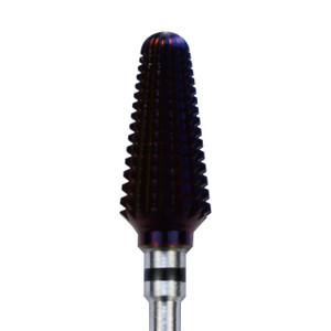 C & I Tapered Tornado & Texas Tornado Nail Drill Bit for Nail Drill Machine, Purple Coated (Tapered Tornado, XC)