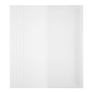 NUOBESTY Clear Note Book Film Protectors Plastic Textbook Covers Self Adhesive Reusable for Office Home 5pcs Plastic