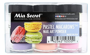 Mia Secret Pastel Macarons Nail Art Powder 6 pc Set