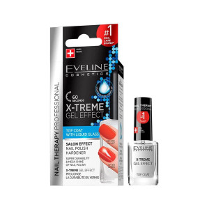Eveline X-treme Gel Effect Top Coat Nail Polish Hardener Mega Shine 12ml by EVELINE