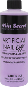 Mia Secret Professional Artificial Nail off - Artificial &Gel Nails Remover (8oz)