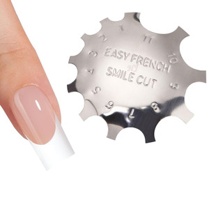 C-Shade Easy French Smile Line Nail Art Manicure Edge Trimmer Nail Cutter Acrylic Tool with 11 Sizes-FS01