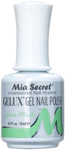 Mia Secret Gelux Nail Polish 0.5 Oz UV Gel-SOAK Off Gel Polish - Collection 2018 Pick Your Color (Green Mochi)