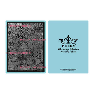 PUEEN Nail Art Stamping Plate Celebration Collection - FIREWORKS FESTIVAL - NEW INVENTION Super Size All You Can Stamp Full Size Stamping Plates Mani