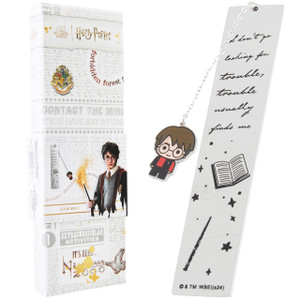Harry Potter Metal Bookmark with Hanging Charm Golden Snitch Hogwarts Reading Gifts Book Lovers Gift Box (Harry Potter)