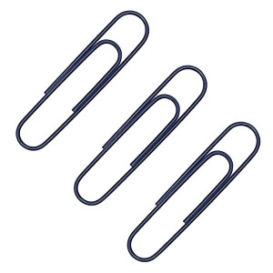 Corner Cabin 50 Pack Jumbo Paper Clips 3 Inches - Assorted Color Office Supply Accessories - Cute Paper Needle - Multicoloured Bookmark(Silver)