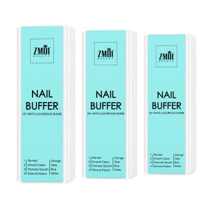 ZMOI Pro Nail Buffer Block  3 Pack Luxurious Shine Korean 4-Way Nail Buffing Block  Natural Shine Nails  Manicure/Pedicure Tools for Home and Salo