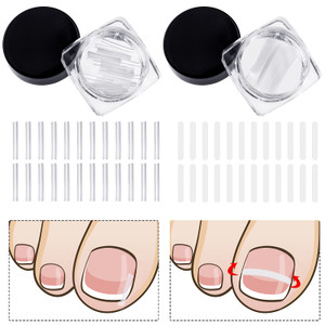 60 Pieces Ingrown Toenail Corrector Strips Ingrown Toe Nail Correction Brace Correction Clip Toe Nail Straightening Recover Patch Curved Toenail Corr