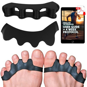 VYCE PrimalStep Toe Separators, Spreaders, Spacers, Straightener to Correct Toes for Men and Women, Bunion Corrector, Plantar Fasciitis and Athletic