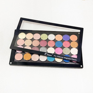 Coosei Acrylic magnetic Eyeshadow Palette Empty for kinds of makeups like blush lipstick depotting upgrade to be stackable 5.7''*10'' large space