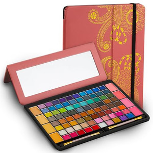 Toysical All In One Makeup Kit in Leather Case - Eye Shadow Palette Makeup for Girls, Teens and Women, Highly Pigmented - 88 Colors Eyeshadow Palette