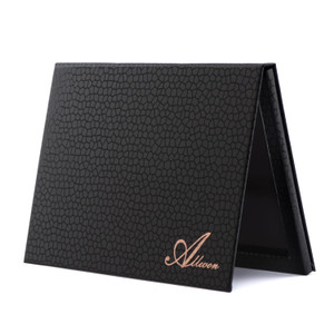 Allwon Magnetic Palette Empty Makeup Palette with Mirror for Eyeshadow Lipstick Blush Powder (Black)