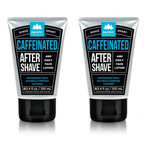 Pacific Shaving Company Caffeinated Aftershave, Men's Grooming Product - Antioxidant Daily Face Lotion + After Shave - Spearmint Post Shave Balm for