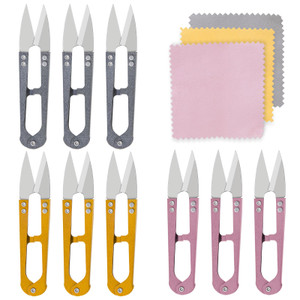 Rimoev 9 Pcs Thread Cutter, 4.26 inch Sewing Scissors Thread Snips, High-Carbon Steel Small Snips Trimming Nipper Great for Stitch, Mini DIY Supplies