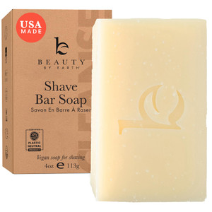 Bar Soap for Shaving - USA Made with Organic & Natural Ingredients, Shave Bar for Women, Vegan Soap with Shea Butter & Coconut Oil, Provides Rich Lat