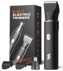 REYOLL Body Hair Trimmer for Men: Manscape Electric Razor, Versatile Hair Beard Trimmer for Groin Nose/Ear Hair, Waterproof & USB-C Rechargeable,Trav