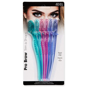 Ardell Pro Brow for Trim & Shape  Eyebrow Razor, Trimmer, and Shaper with Cover, Face Razor for Women, Dermaplane Razor, 1 Pack