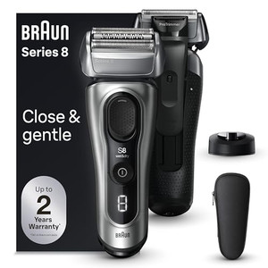 Braun Series 8 Electric Razor for Men, with 4+1 Shaving Elements & Precision Long Hair Trimmer, Close & Gentle Even on Dense Beards, Wet & Dry Electr