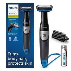 Philips Norelco Bodygroom Series 1100, BG1026/60, Showerproof Body Hair Trimmer and Groomer for Men
